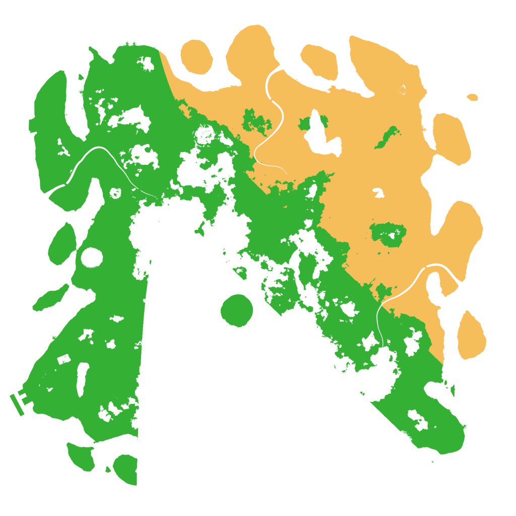 Biome Rust Map: Procedural Map, Size: 4500, Seed: 73432