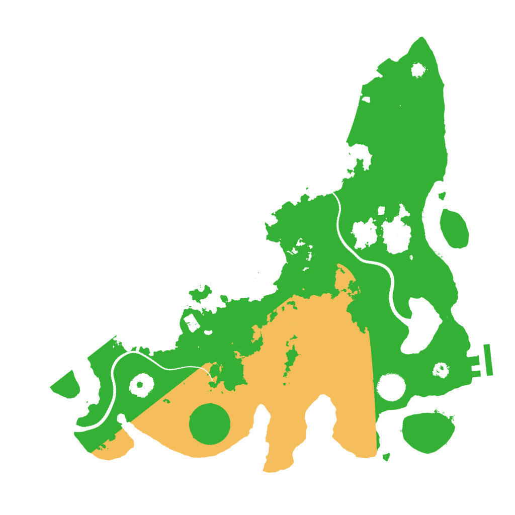 Biome Rust Map: Procedural Map, Size: 3300, Seed: 1977530167