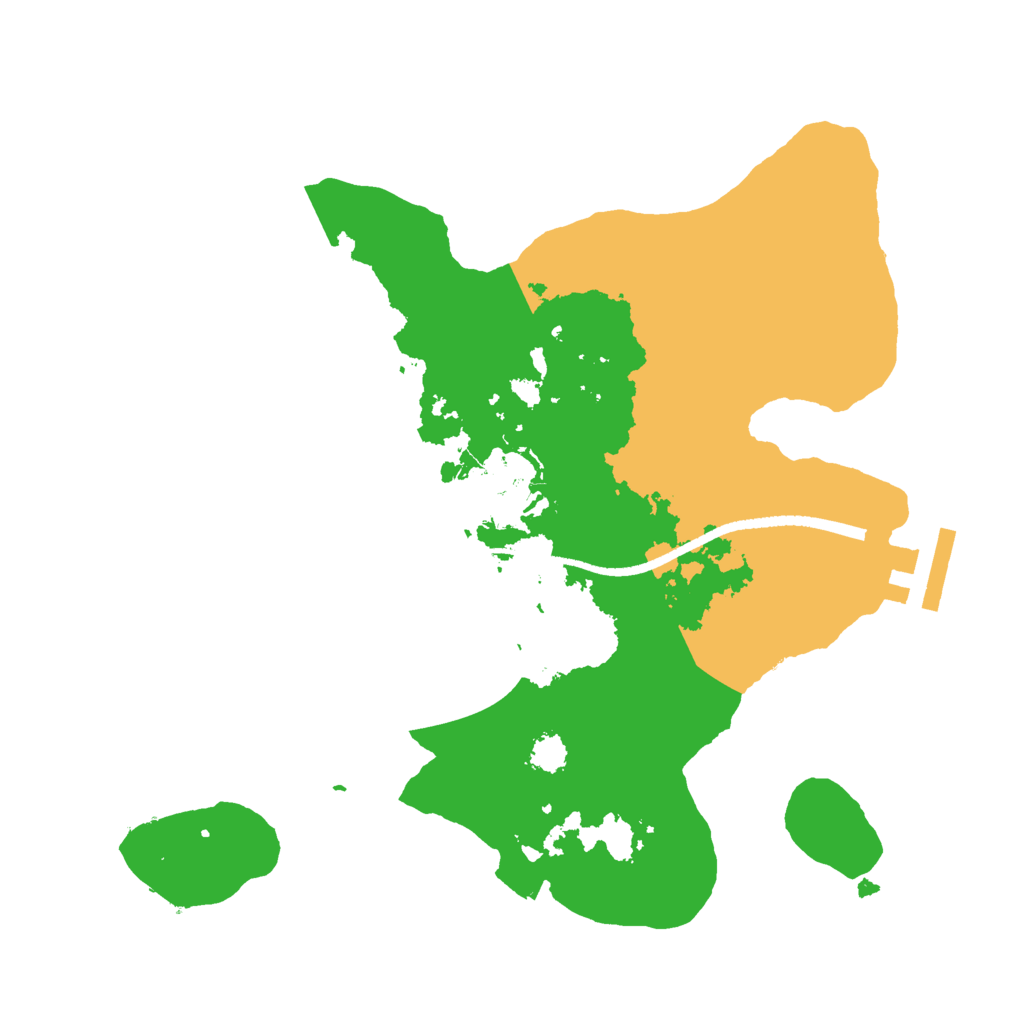 Biome Rust Map: Procedural Map, Size: 2500, Seed: 114631963