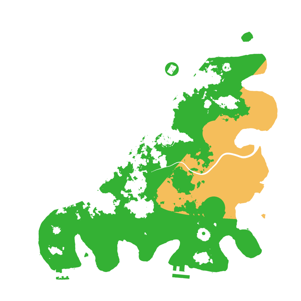 Biome Rust Map: Procedural Map, Size: 3500, Seed: 230602718