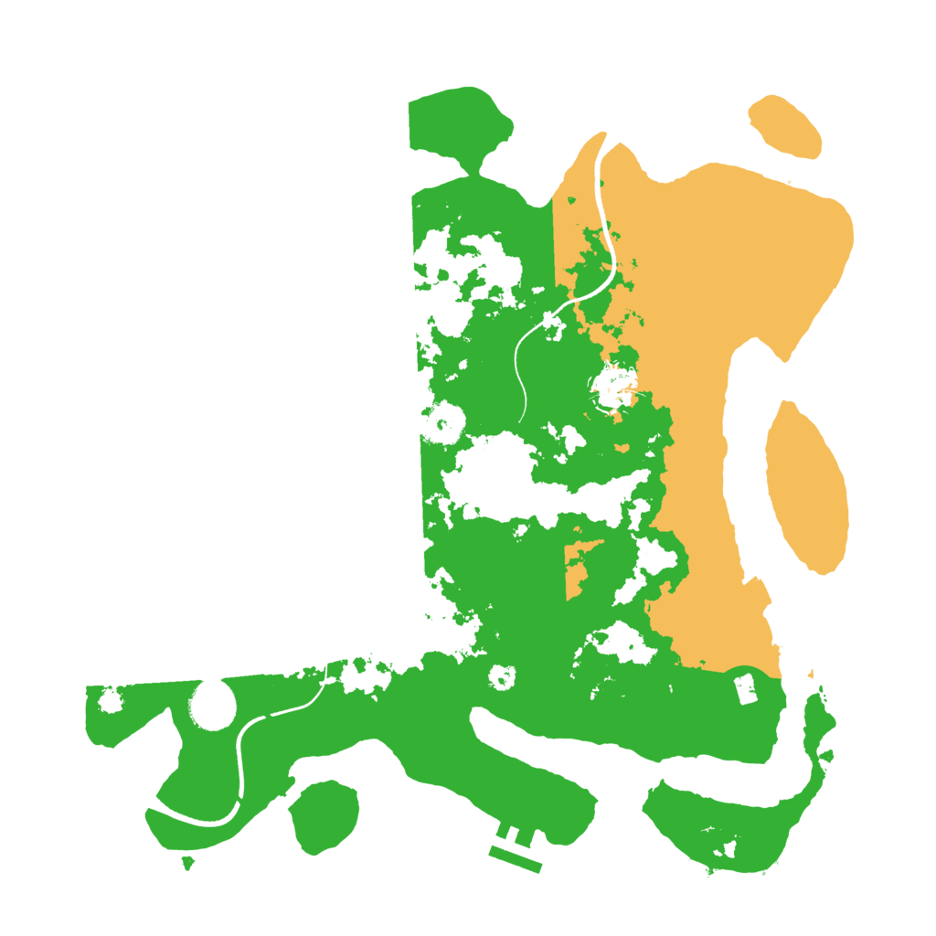 Biome Rust Map: Procedural Map, Size: 3500, Seed: 2022084400
