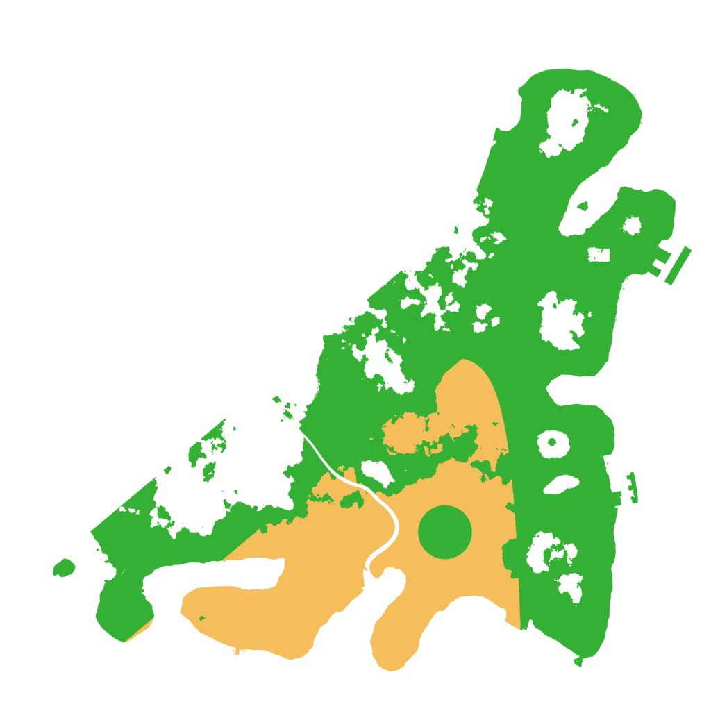 Biome Rust Map: Procedural Map, Size: 3500, Seed: 1428236946