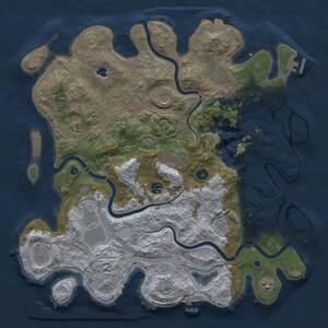Thumbnail Rust Map: Procedural Map, Size: 4250, Seed: 561901, 16 Monuments