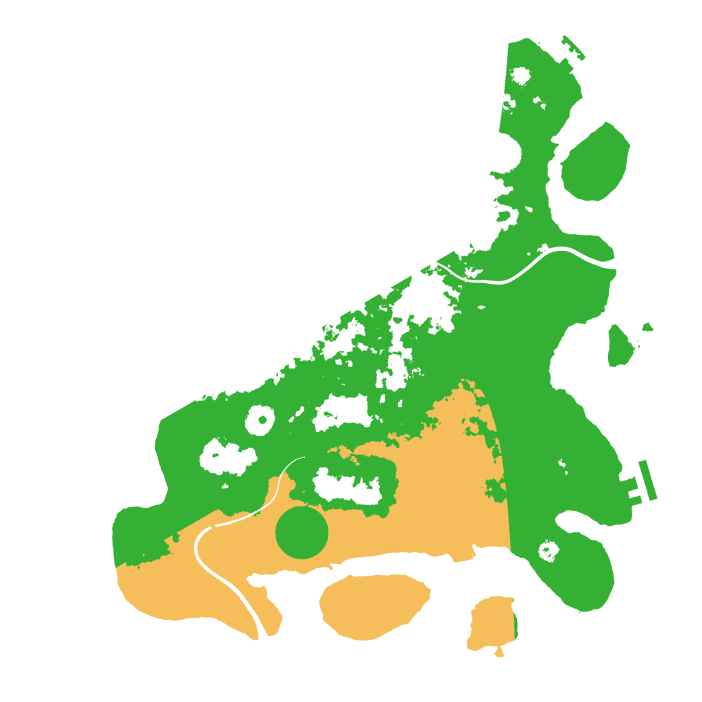 Biome Rust Map: Procedural Map, Size: 3500, Seed: 890968006