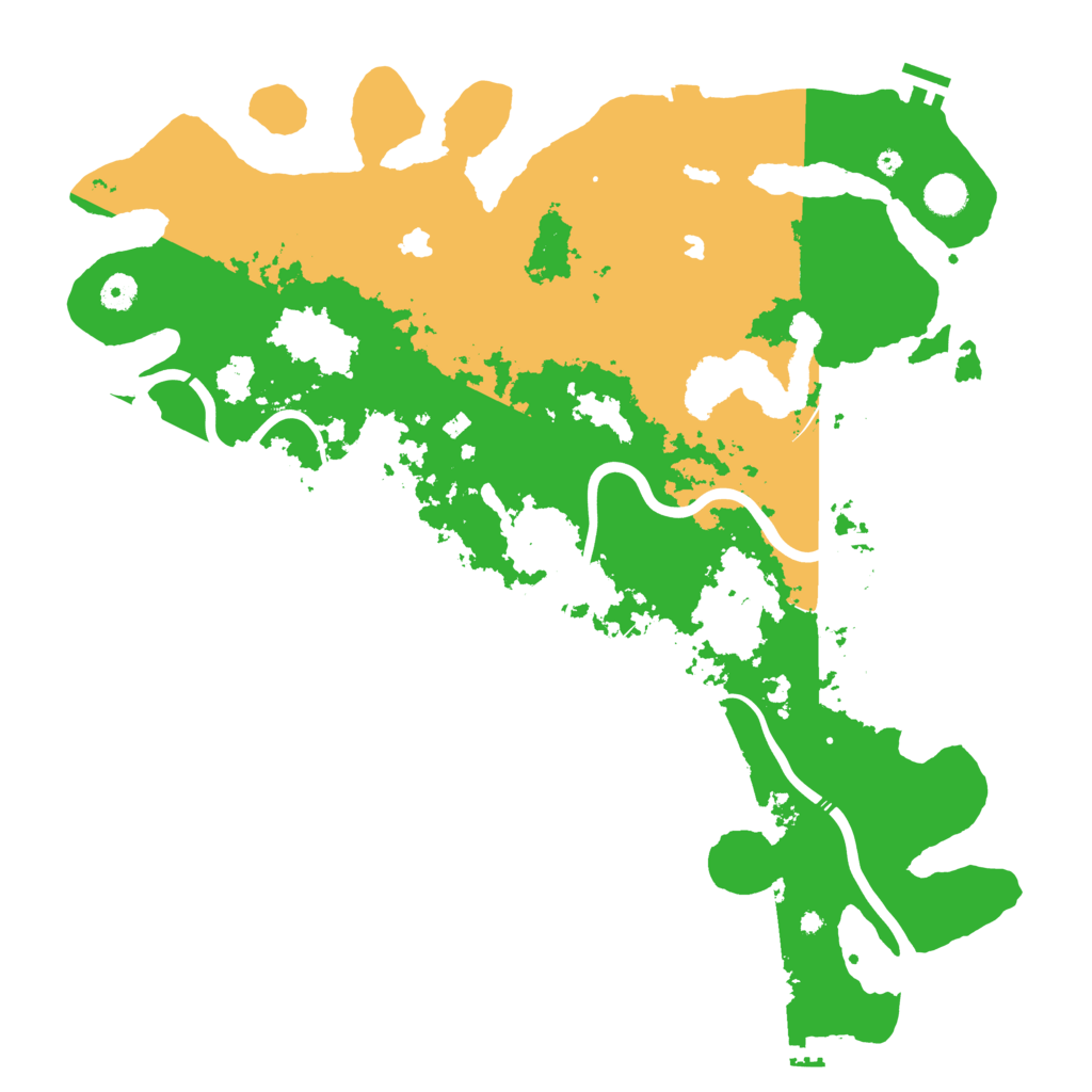 Biome Rust Map: Procedural Map, Size: 4500, Seed: 168431473