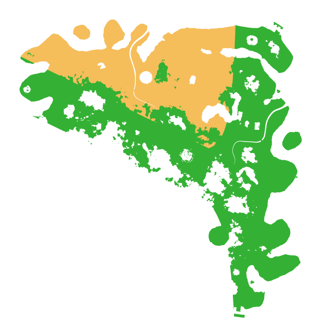 Biome Rust Map: Procedural Map, Size: 4500, Seed: 168431473