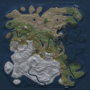 Thumbnail Rust Map: Procedural Map, Size: 4500, Seed: 168431473, 17 Monuments