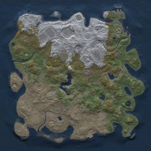 Thumbnail Rust Map: Procedural Map, Size: 4250, Seed: 350669, 17 Monuments