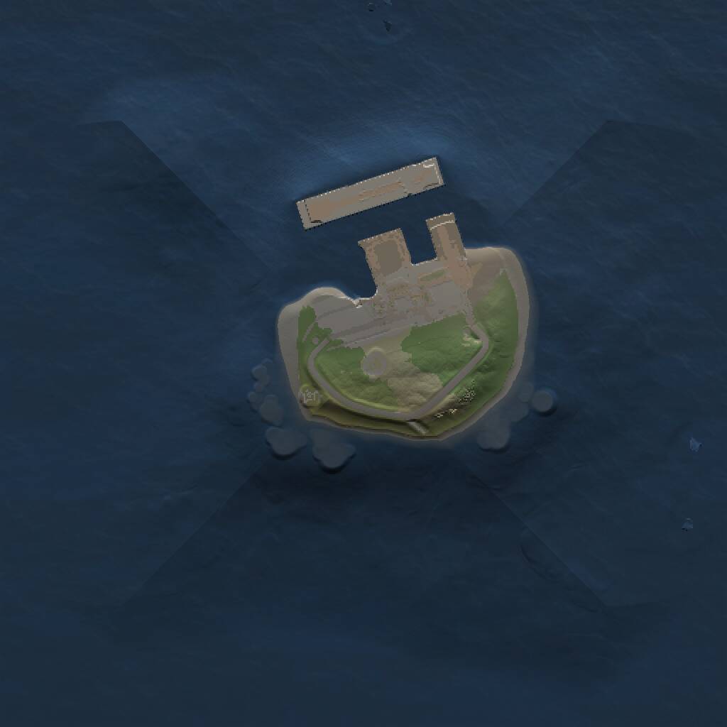 Rust Map: Procedural Map, Size: 1000, Seed: 1195543430, 2 Monuments