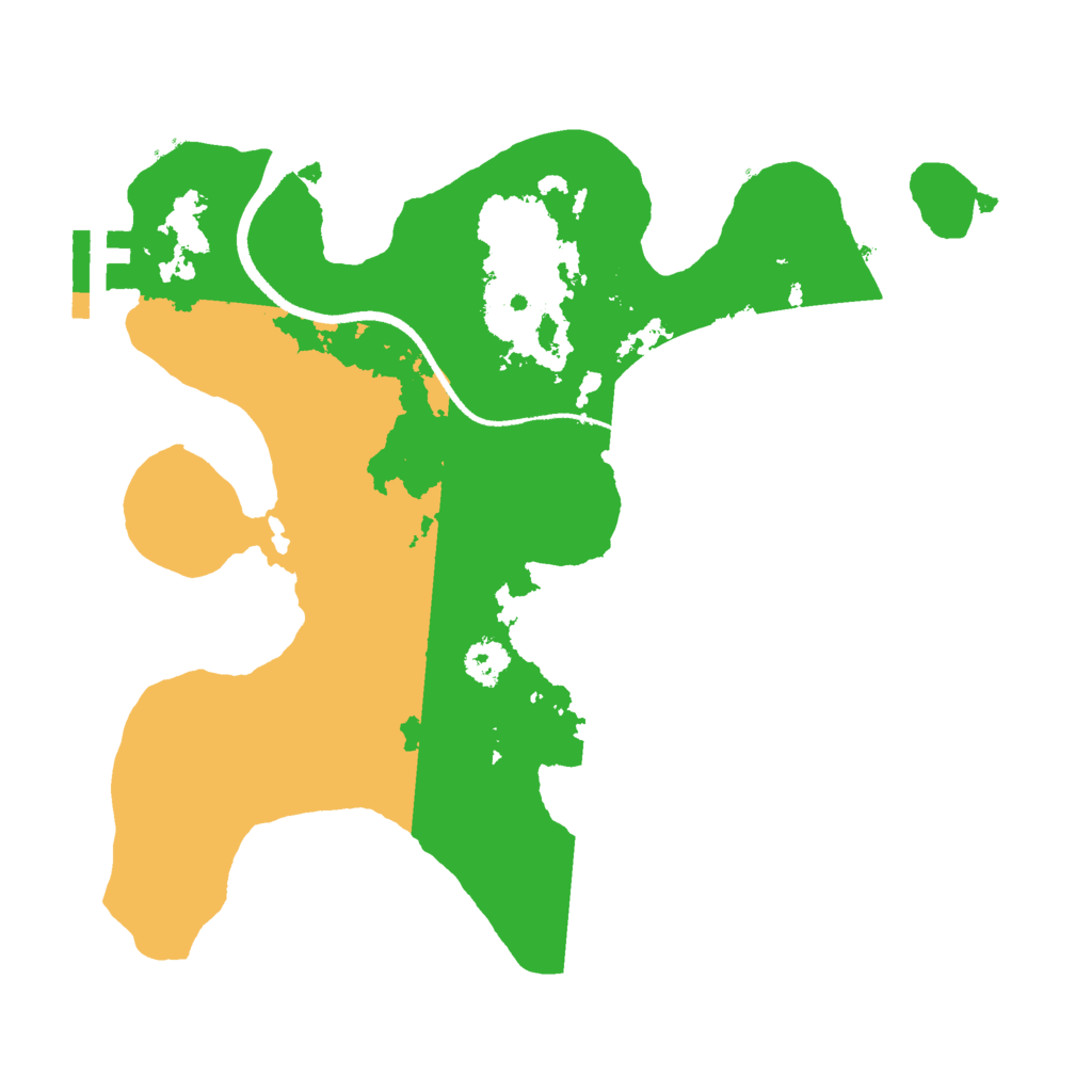 Biome Rust Map: Procedural Map, Size: 2500, Seed: 8418408