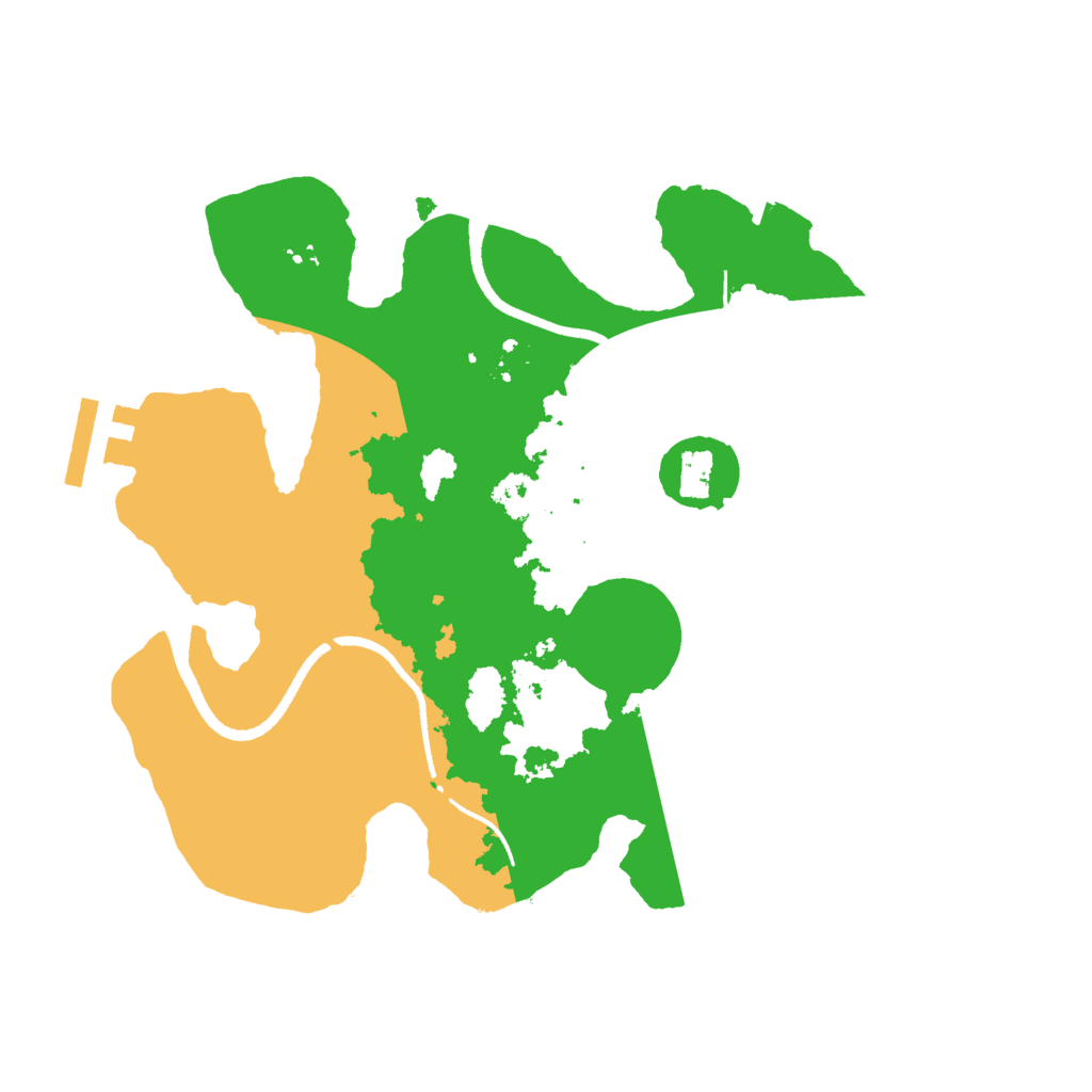 Biome Rust Map: Procedural Map, Size: 2500, Seed: 74