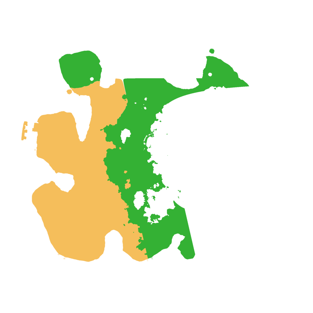 Biome Rust Map: Procedural Map, Size: 2500, Seed: 74