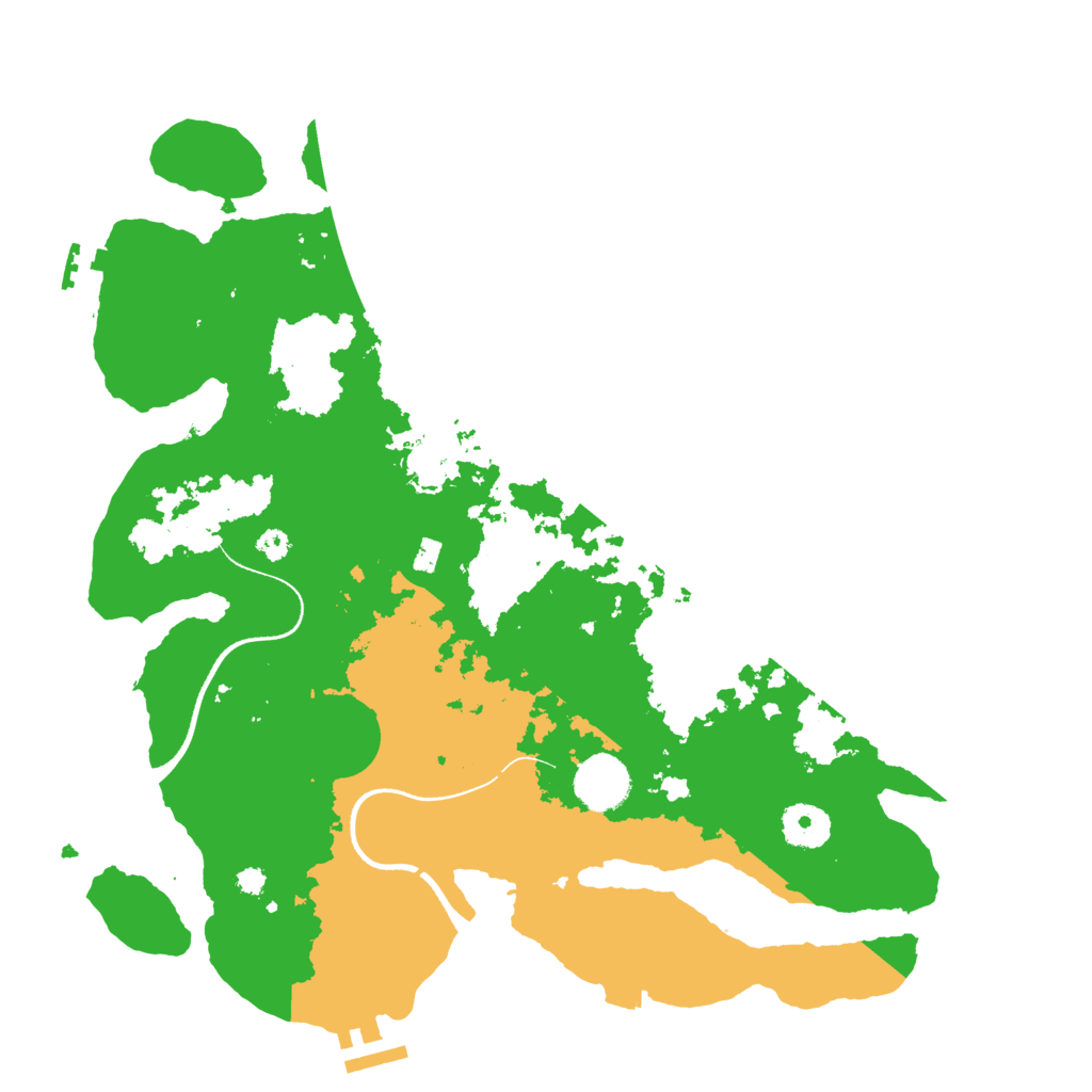 Biome Rust Map: Procedural Map, Size: 3500, Seed: 460881206