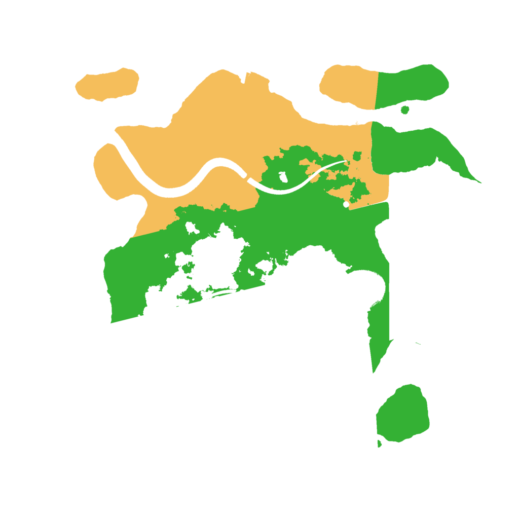 Biome Rust Map: Procedural Map, Size: 2500, Seed: 515524298