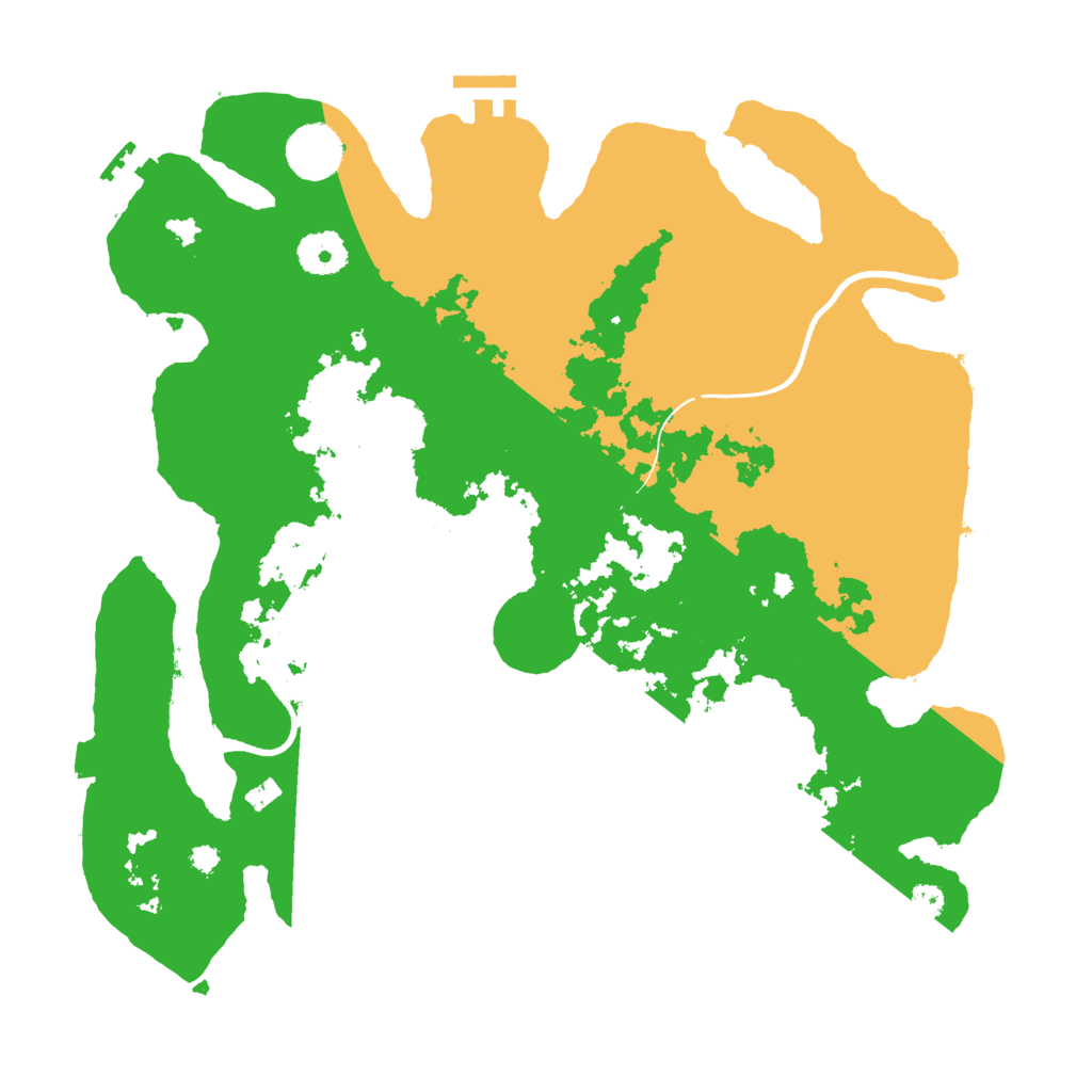 Biome Rust Map: Procedural Map, Size: 3500, Seed: 14531267