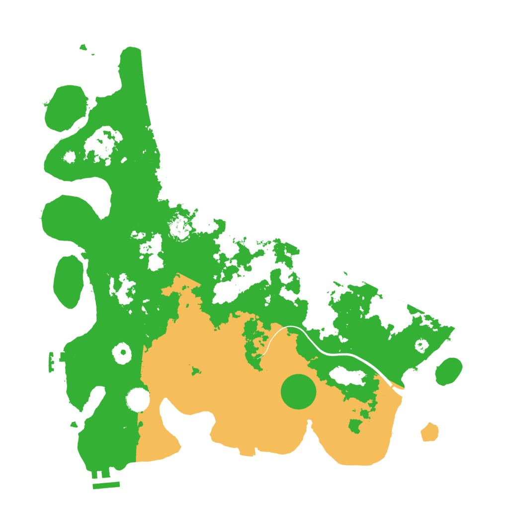 Biome Rust Map: Procedural Map, Size: 3800, Seed: 95249980