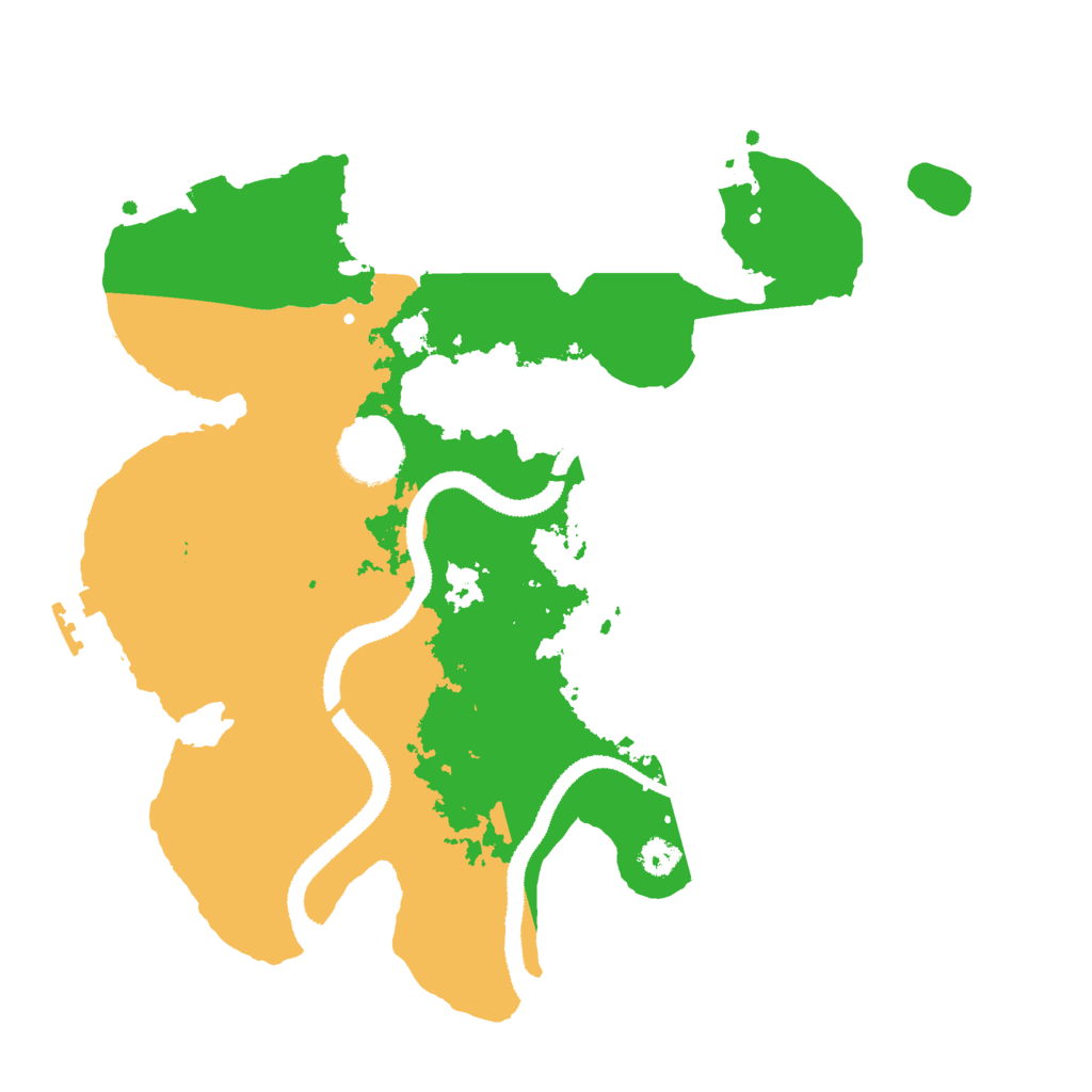 Biome Rust Map: Procedural Map, Size: 3000, Seed: 1232805044