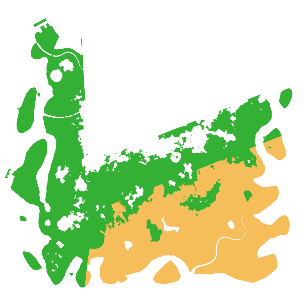 Biome Rust Map: Procedural Map, Size: 4500, Seed: 1999215922