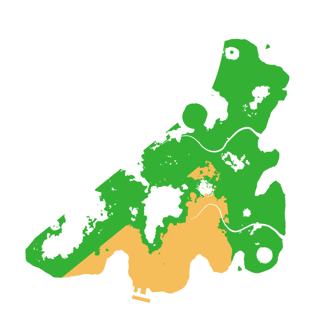 Biome Rust Map: Procedural Map, Size: 3500, Seed: 1028129445