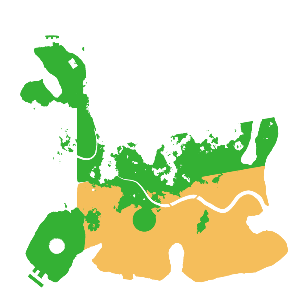 Biome Rust Map: Procedural Map, Size: 3500, Seed: 2112537151