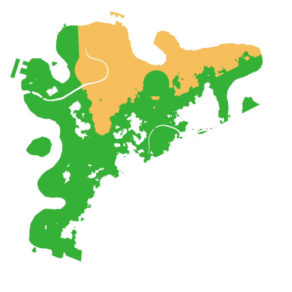 Biome Rust Map: Procedural Map, Size: 3000, Seed: 551296240