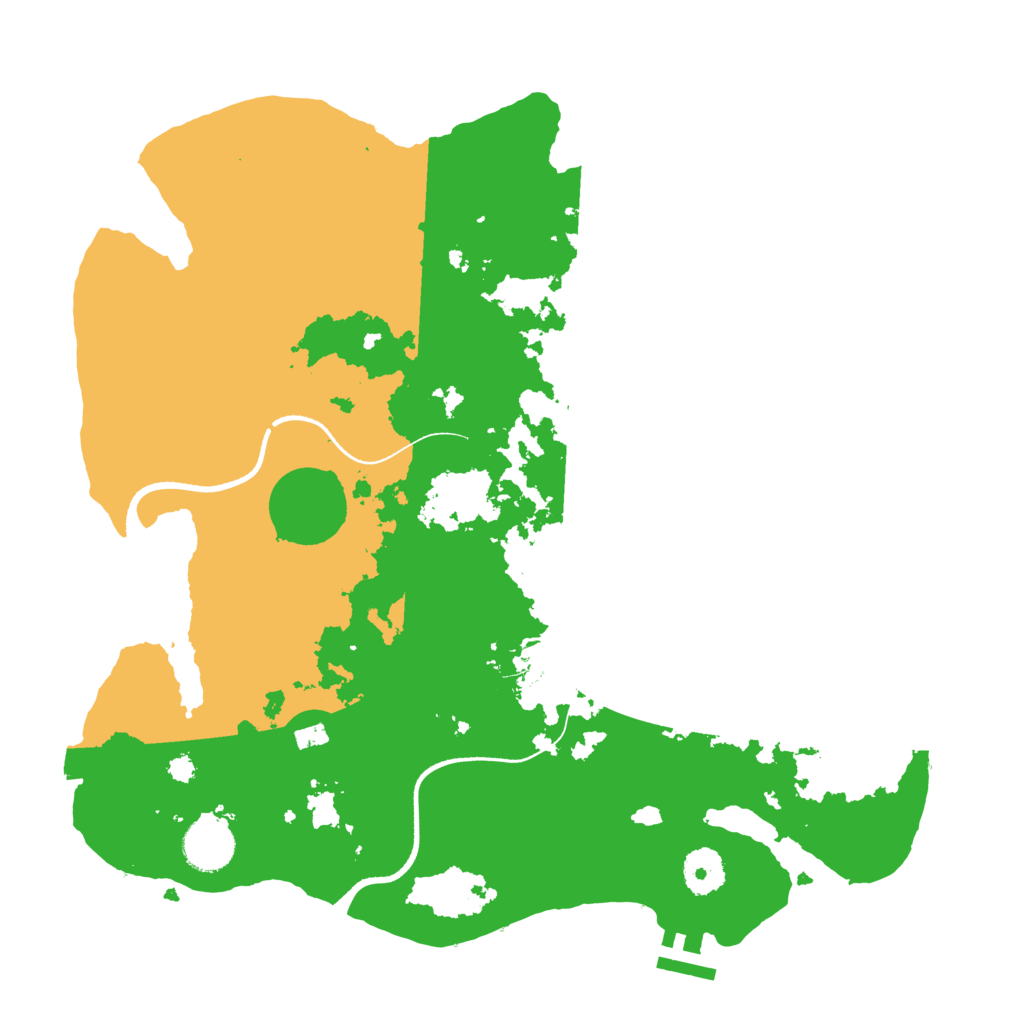 Biome Rust Map: Procedural Map, Size: 3500, Seed: 2120299831