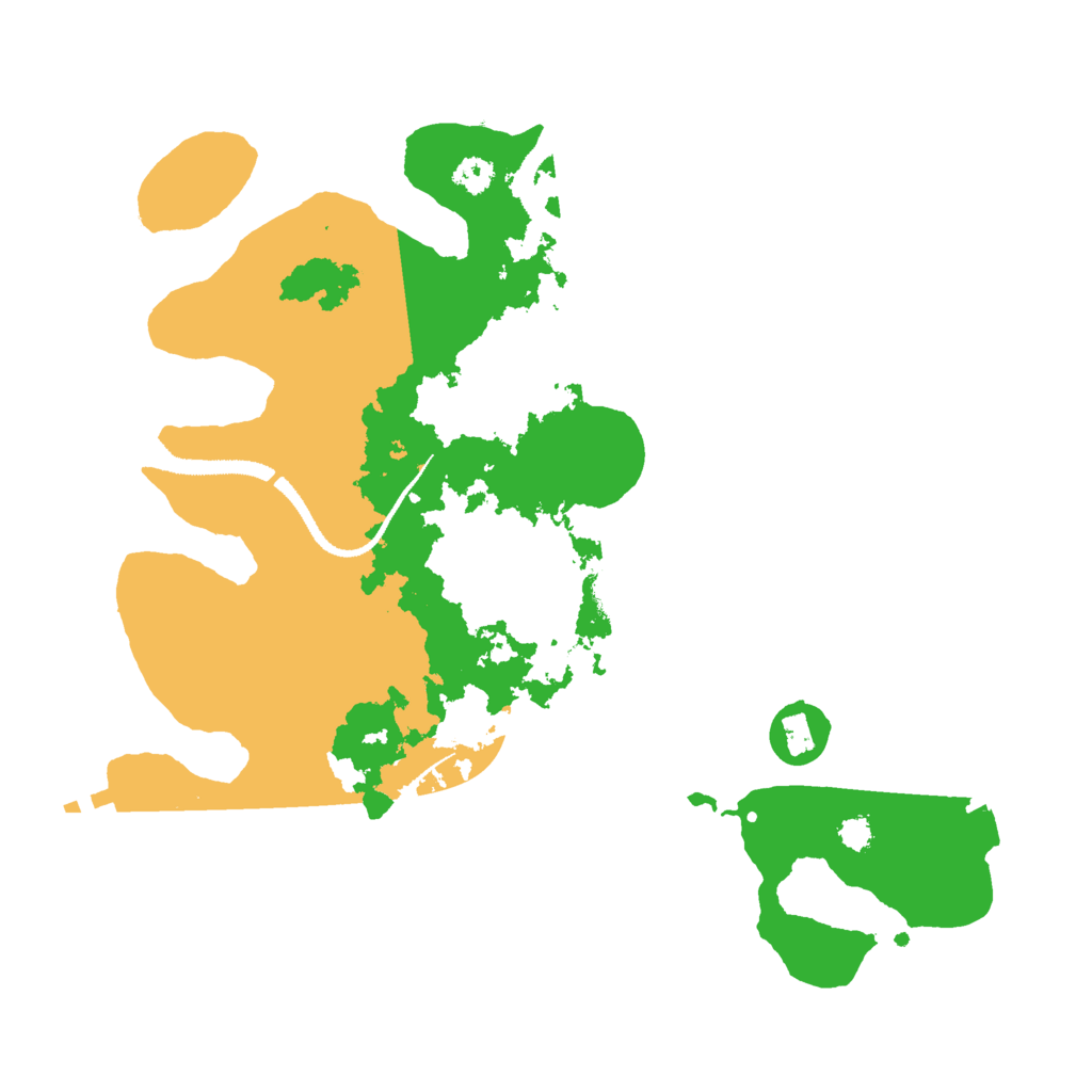 Biome Rust Map: Procedural Map, Size: 3000, Seed: 23423456