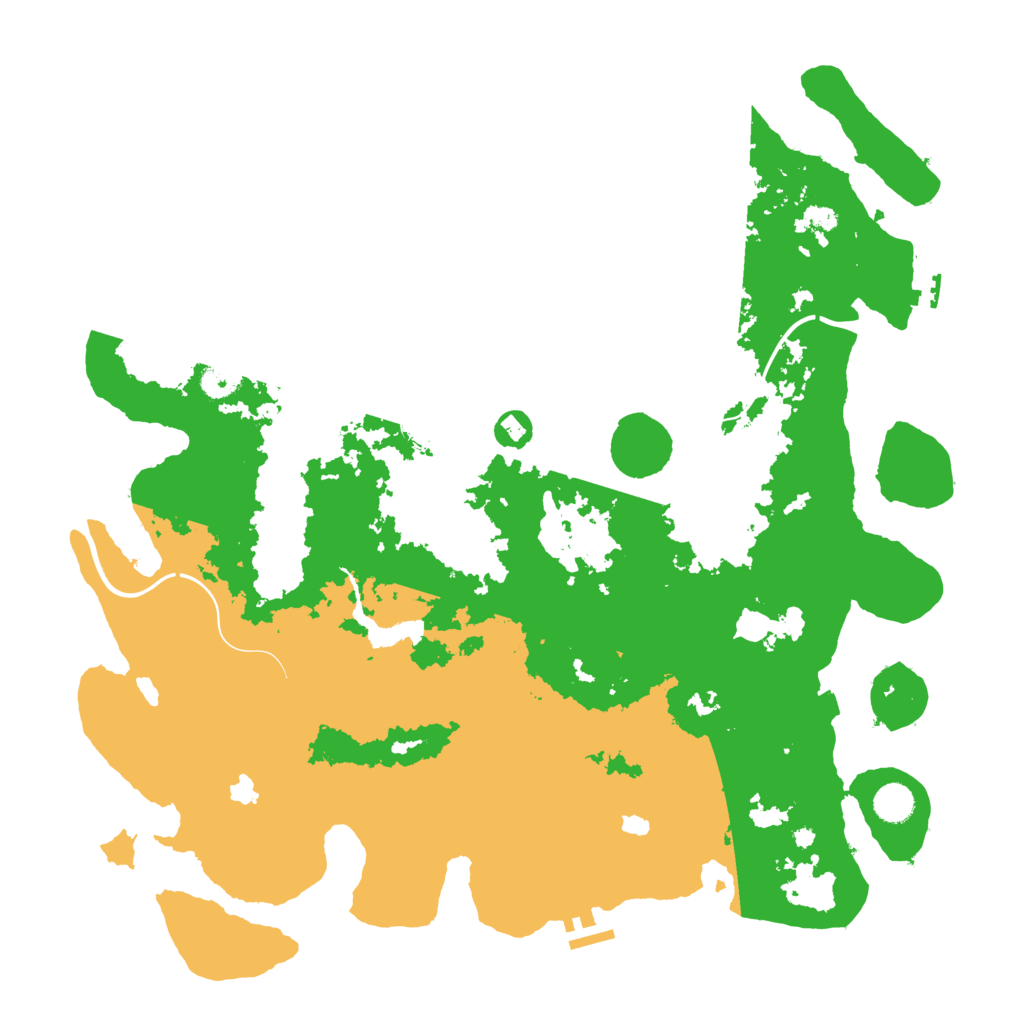 Biome Rust Map: Procedural Map, Size: 4500, Seed: 101846564