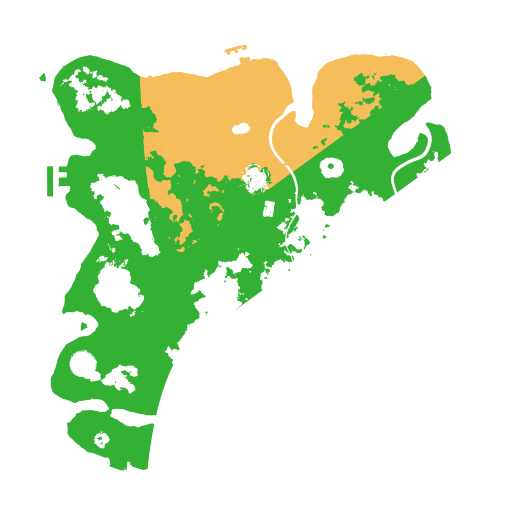 Biome Rust Map: Procedural Map, Size: 3500, Seed: 1745586628