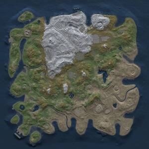 Thumbnail Rust Map: Procedural Map, Size: 4250, Seed: 2081721381, 15 Monuments