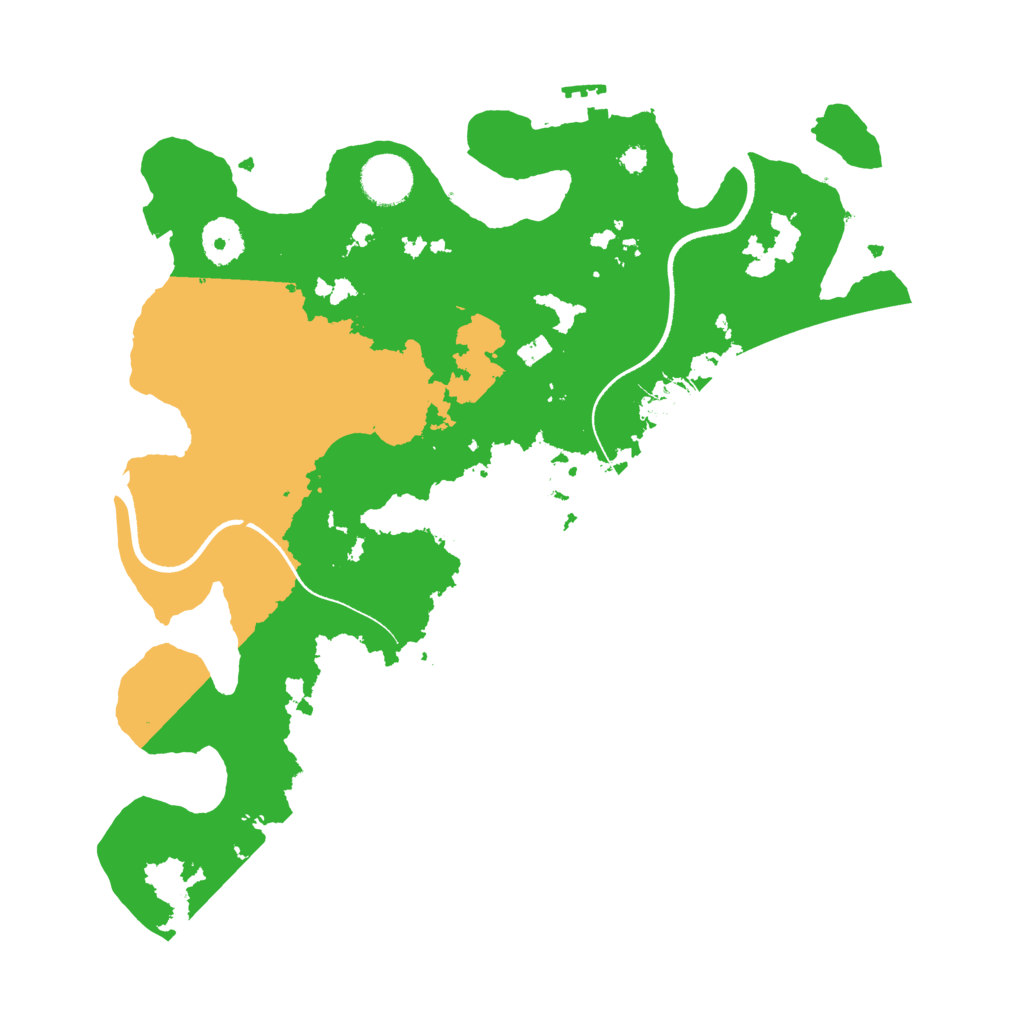 Biome Rust Map: Procedural Map, Size: 3500, Seed: 109053928