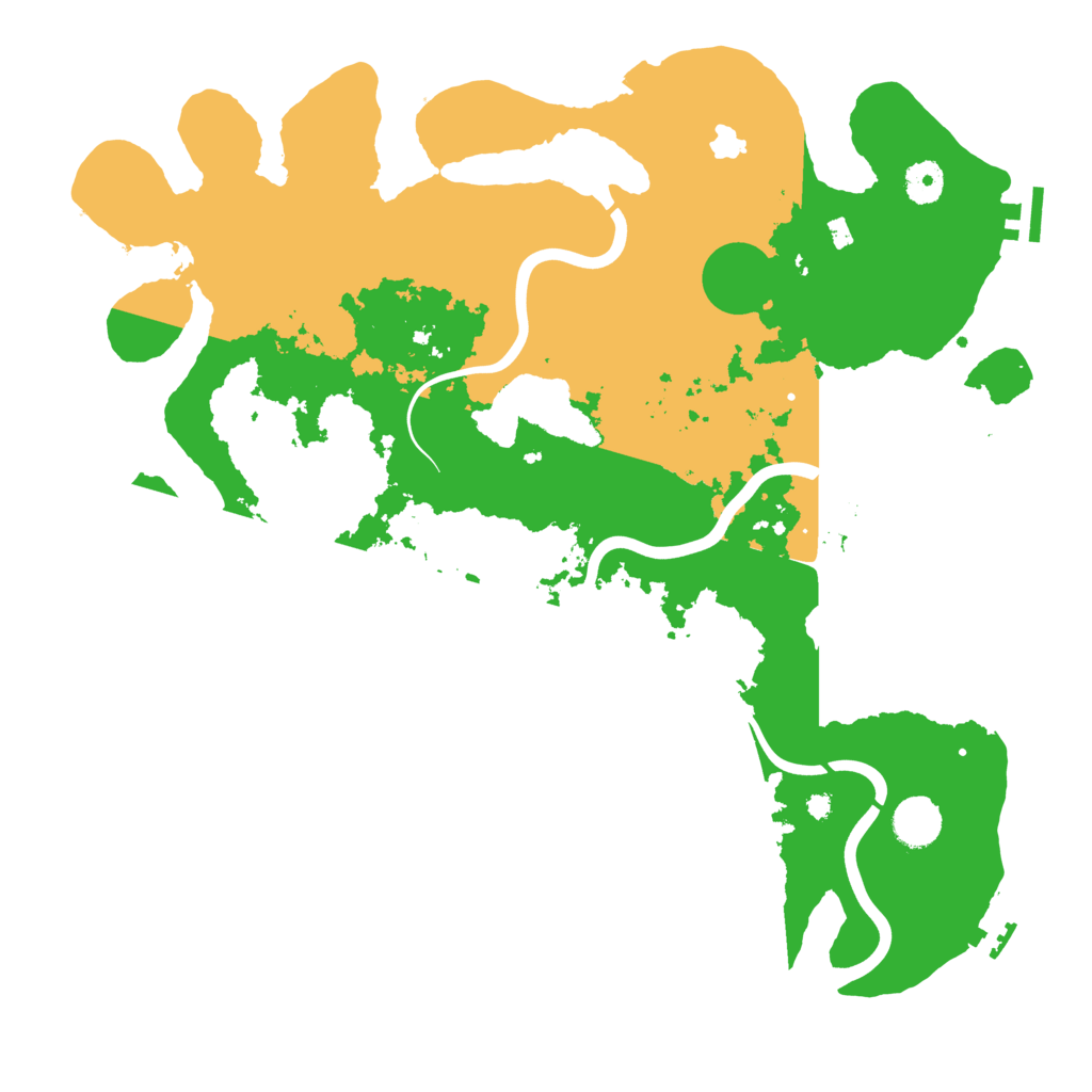 Biome Rust Map: Procedural Map, Size: 4000, Seed: 121186631