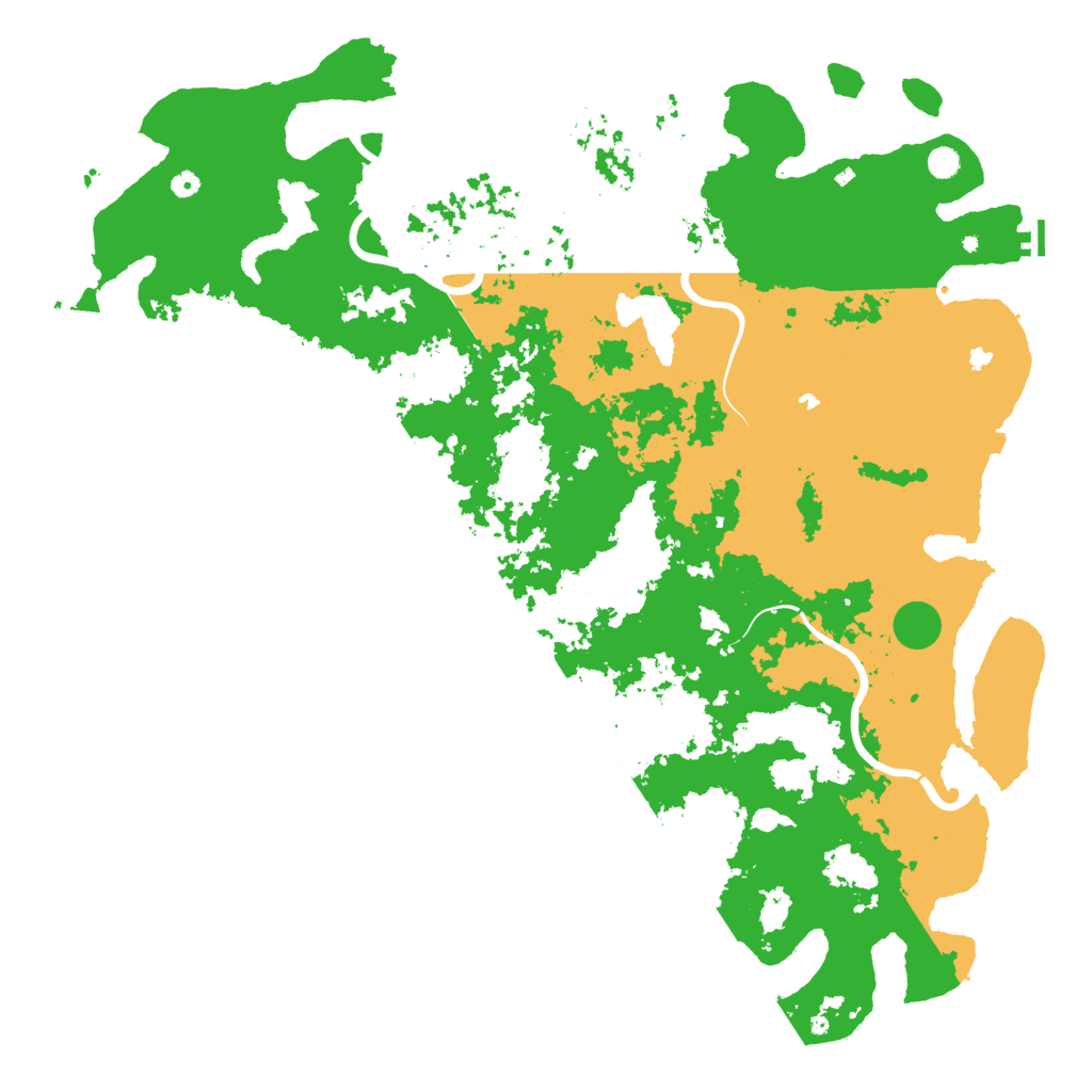 Biome Rust Map: Procedural Map, Size: 6000, Seed: 792247545