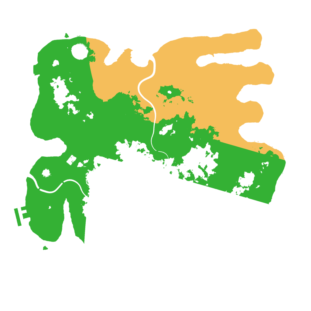 Biome Rust Map: Procedural Map, Size: 3500, Seed: 182900704