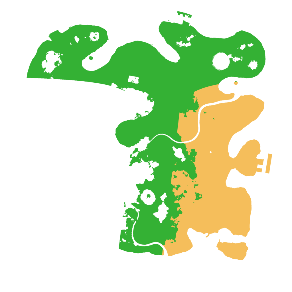 Biome Rust Map: Procedural Map, Size: 3000, Seed: 1291481257
