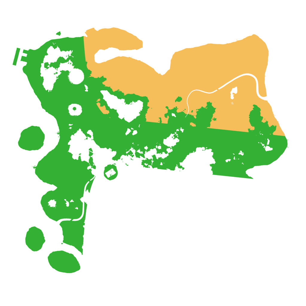 Biome Rust Map: Procedural Map, Size: 3500, Seed: 65642076