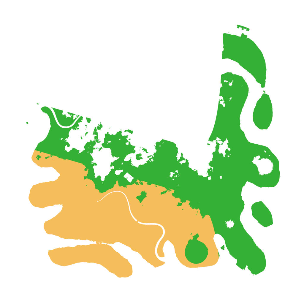 Biome Rust Map: Procedural Map, Size: 3500, Seed: 259852485