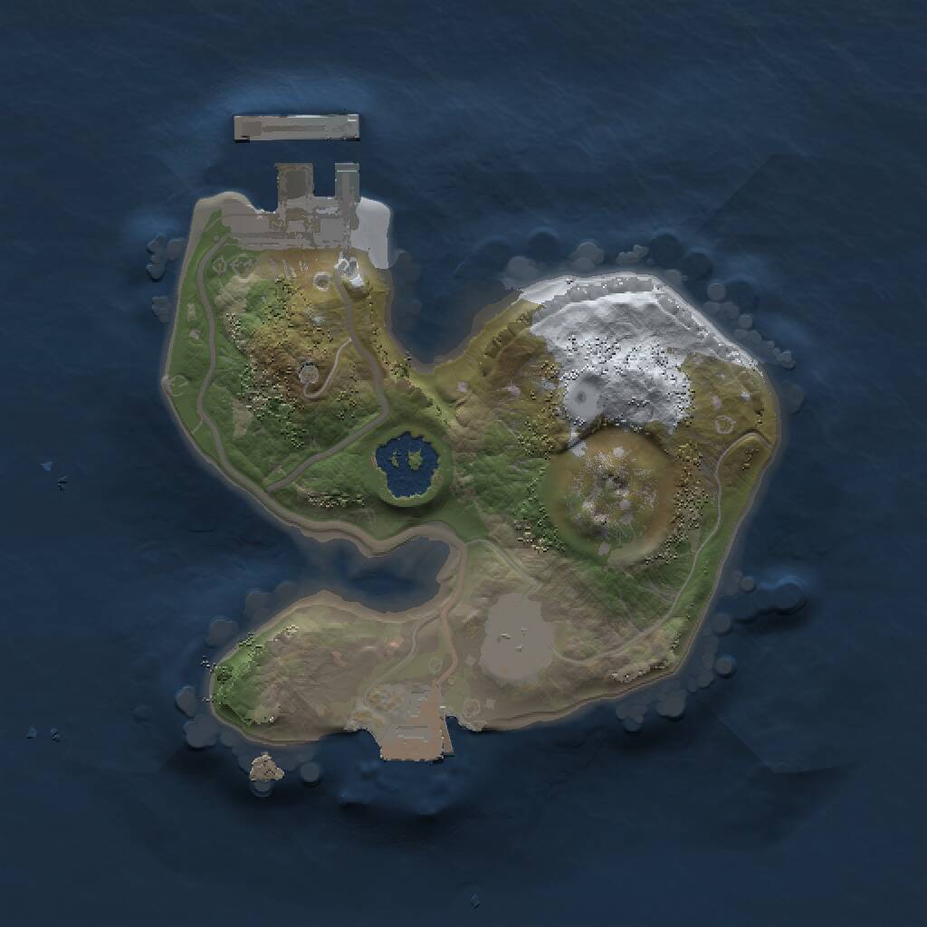 Rust Map: Procedural Map, Size: 1500, Seed: 6456456, 2 Monuments