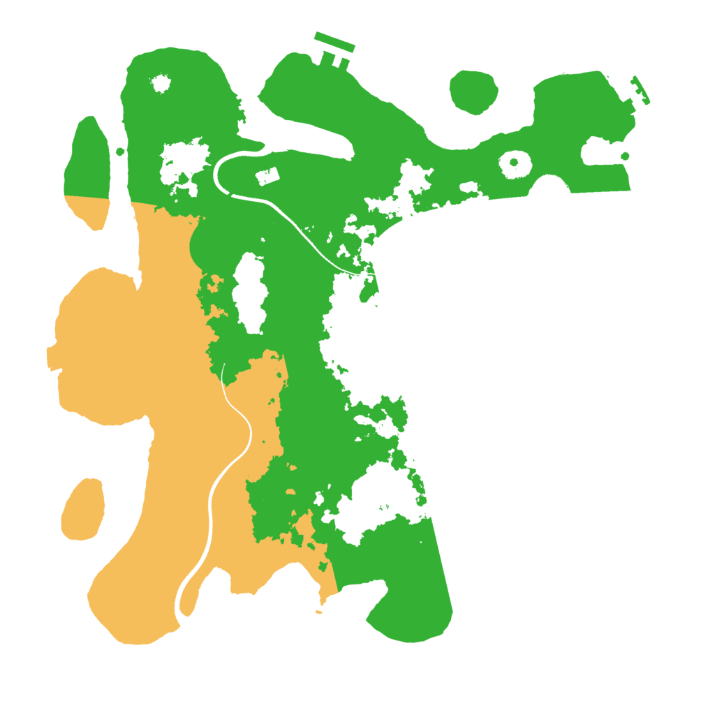 Biome Rust Map: Procedural Map, Size: 3500, Seed: 601047119