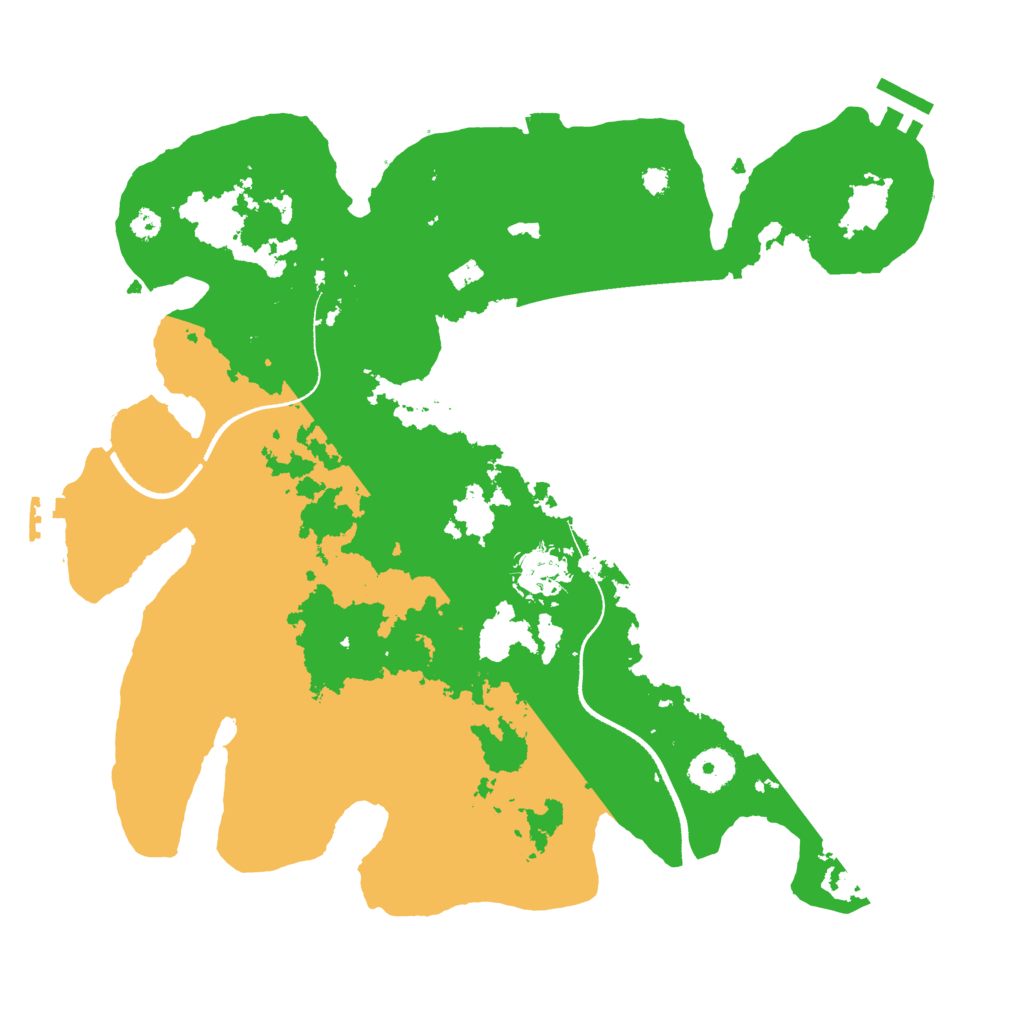 Biome Rust Map: Procedural Map, Size: 3500, Seed: 174670611