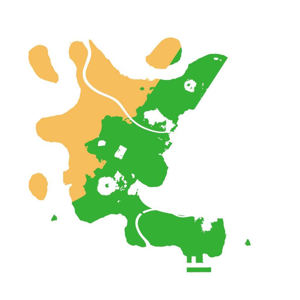 Biome Rust Map: Procedural Map, Size: 2500, Seed: 14025656