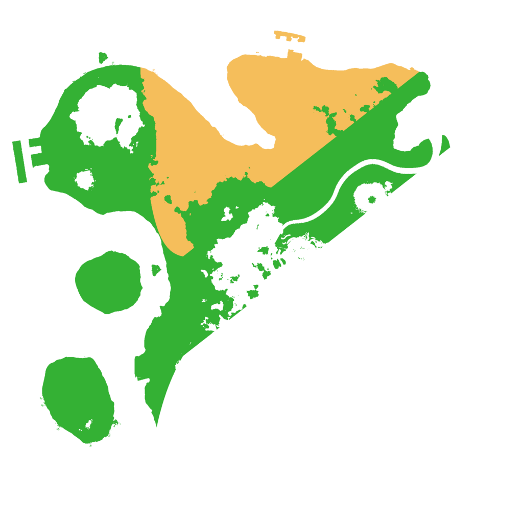 Biome Rust Map: Procedural Map, Size: 2500, Seed: 22654