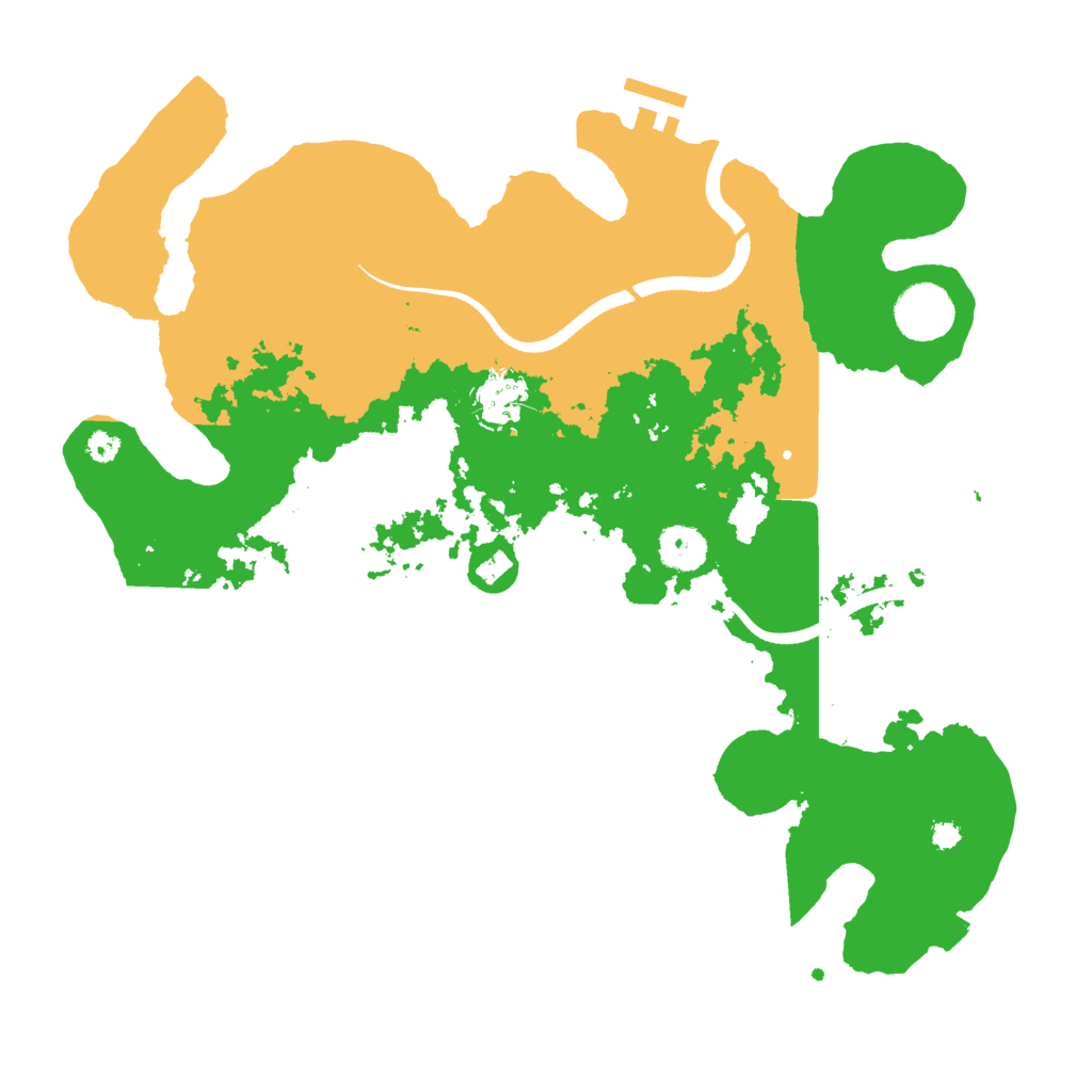 Biome Rust Map: Procedural Map, Size: 3500, Seed: 10124921