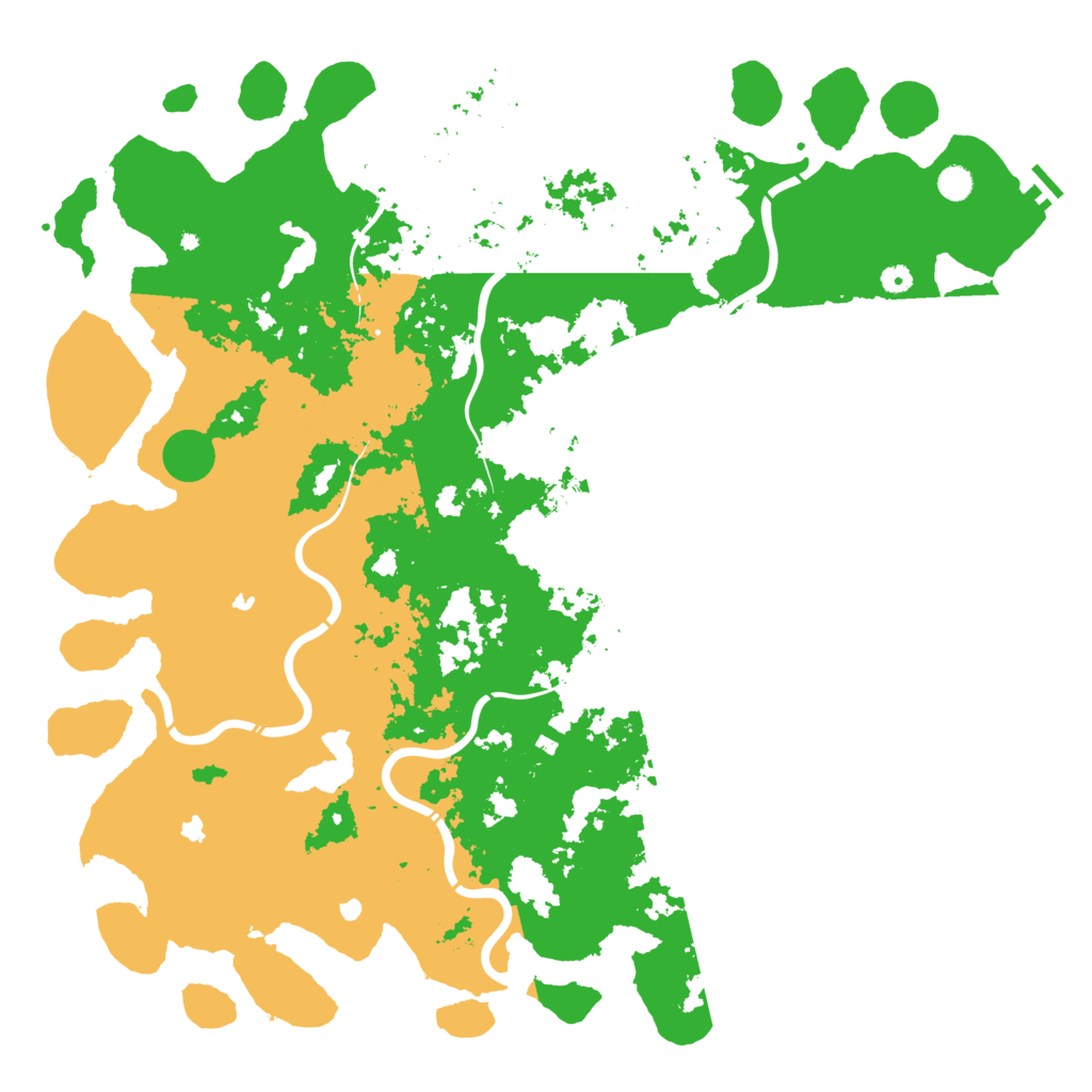 Biome Rust Map: Procedural Map, Size: 5500, Seed: 164791612