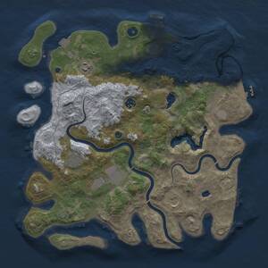 Thumbnail Rust Map: Procedural Map, Size: 4000, Seed: 1904493299, 12 Monuments