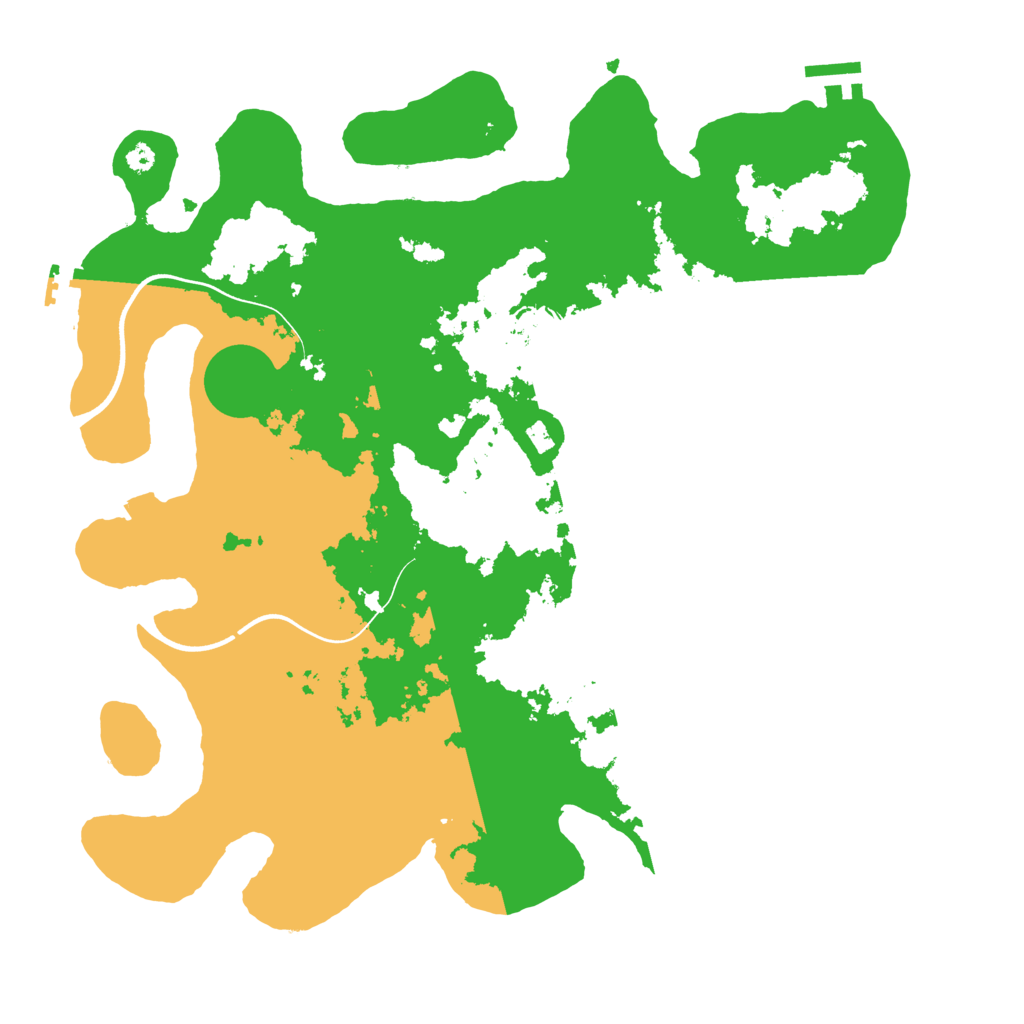 Biome Rust Map: Procedural Map, Size: 3700, Seed: 637937044