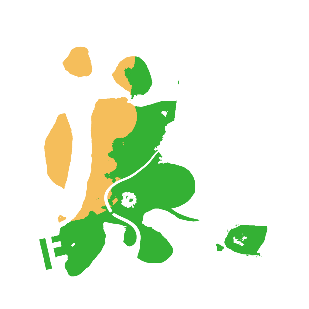 Biome Rust Map: Procedural Map, Size: 2000, Seed: 999555