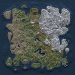 Thumbnail Rust Map: Procedural Map, Size: 4250, Seed: 1145144128, 14 Monuments
