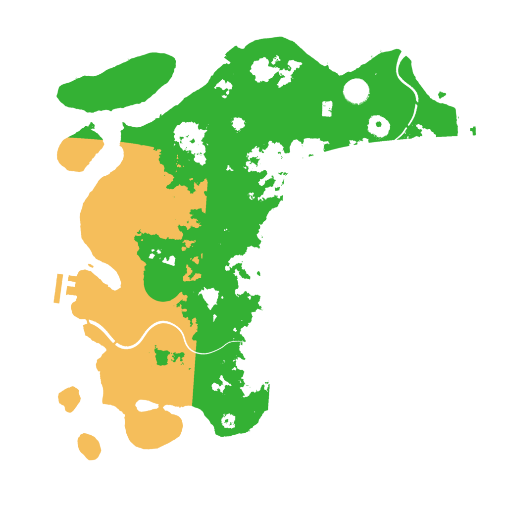 Biome Rust Map: Procedural Map, Size: 3500, Seed: 778475785