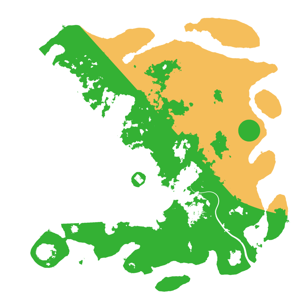 Biome Rust Map: Procedural Map, Size: 3700, Seed: 1157077598